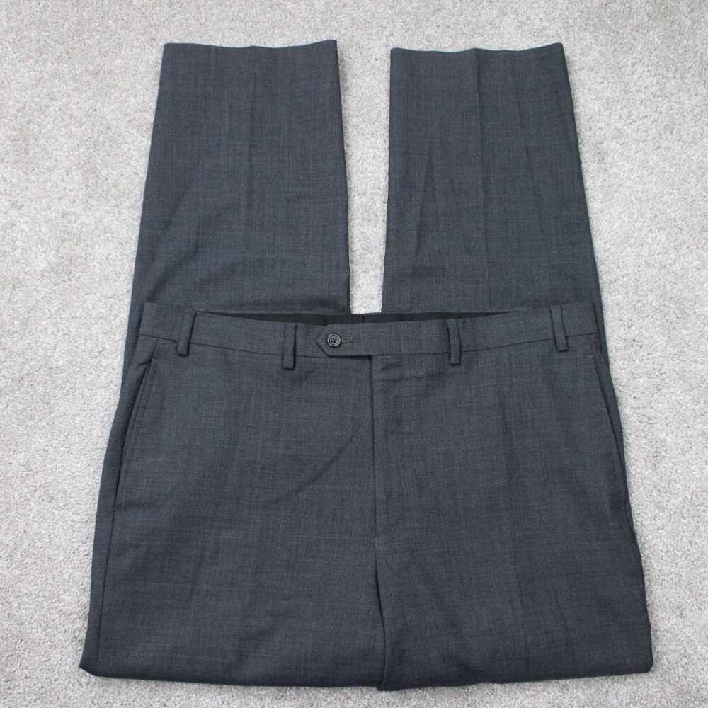 LAUREN Ralph Lauren Pants Mens 36x32‎ Gray Total Comfort 100% Wool Pleated